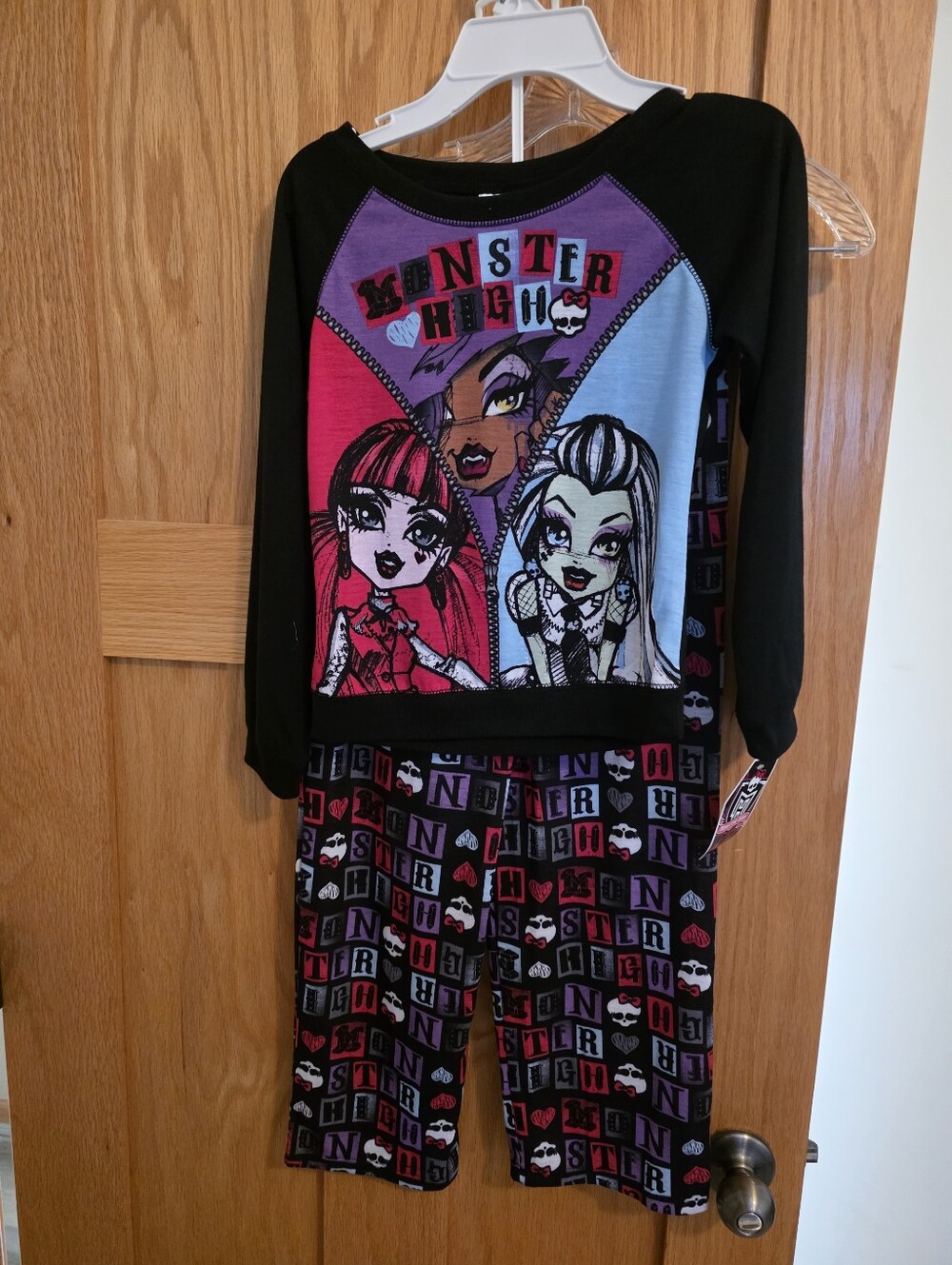 Vintage Monster High Girls 2-Piece Pajama Set NWT Size Medium NWT Monster High